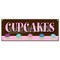 Signmission Cupcakes Banner Heavy Duty 13 Oz Vinyl with Grommets Single Sided B-Cupcakes - alternate 1